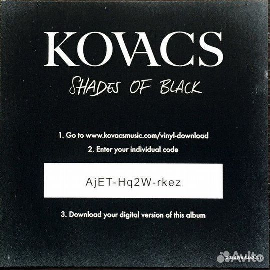 LP Kovacs - Shades Of Black. Новая