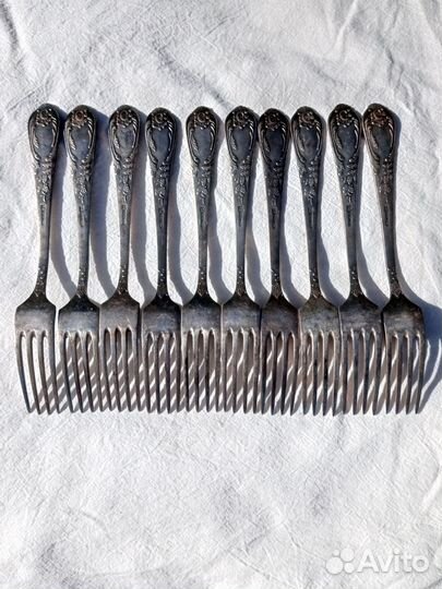 Столовые вилки мельхиор зиш мнц 15-20