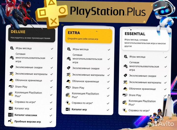 Подписка ps plus турция delux на ps5 ps4 (Арт.46859)