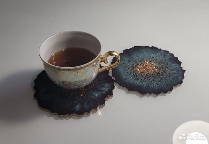 Подставка подстаканник изпоксидной смолы