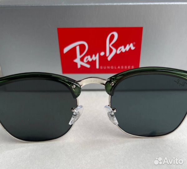 Очки Ray Ban Clubmaster зеленые