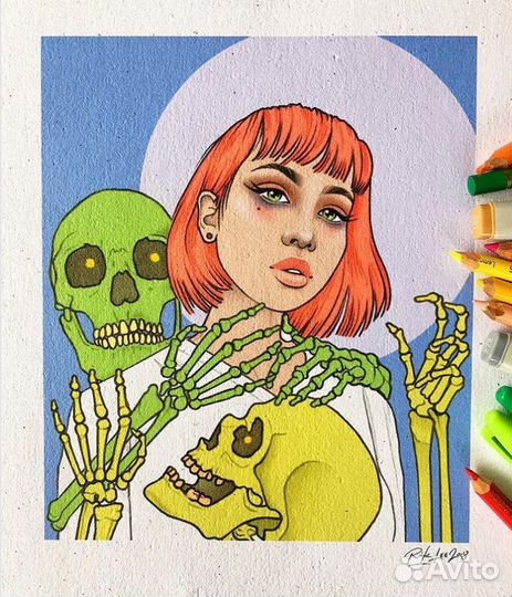 Рисую картины на разную тематику