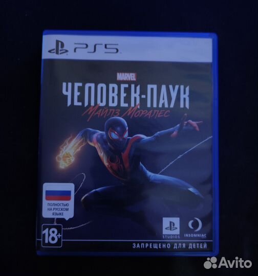 Человек паук Майлз Моралес ps5 диск