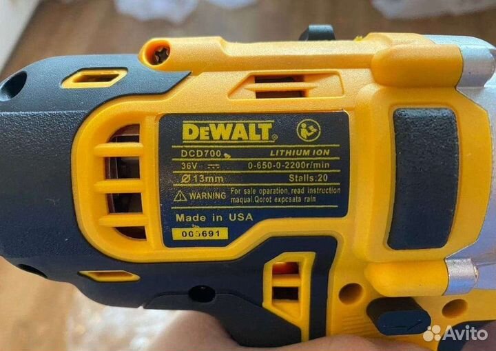 Шуруповерт dewalt 36v