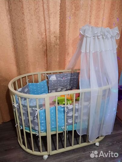 Детская кроватка трансформер 7 в 1