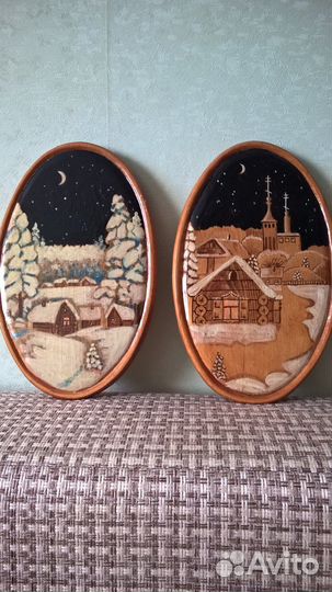 Панно на дереве