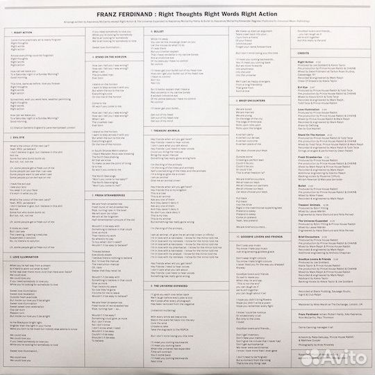 Виниловая пластинка Franz Ferdinand - Right Though