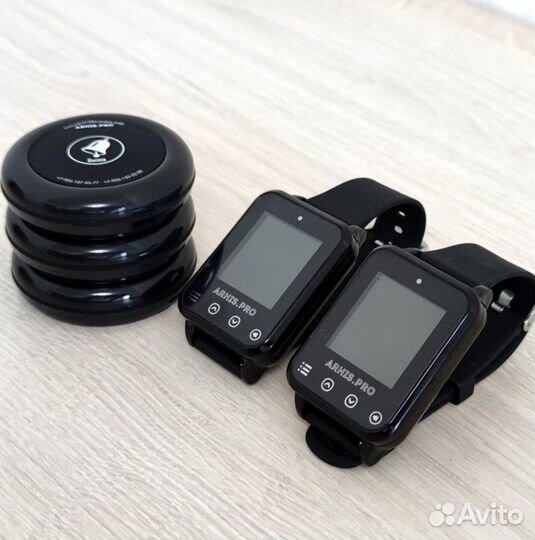 Кнопка вызова официанта с часами-пейджер Элит