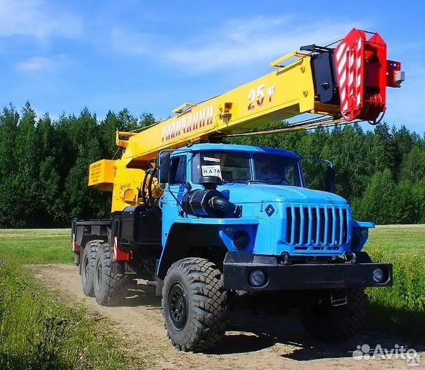 Автокран 25тонн, вездеход