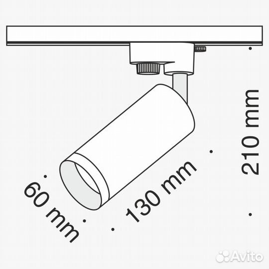 Maytoni Трековый светильник Focus TR004-1-GU10-W