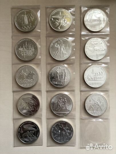 Олимпиада 80 серебро полный набор