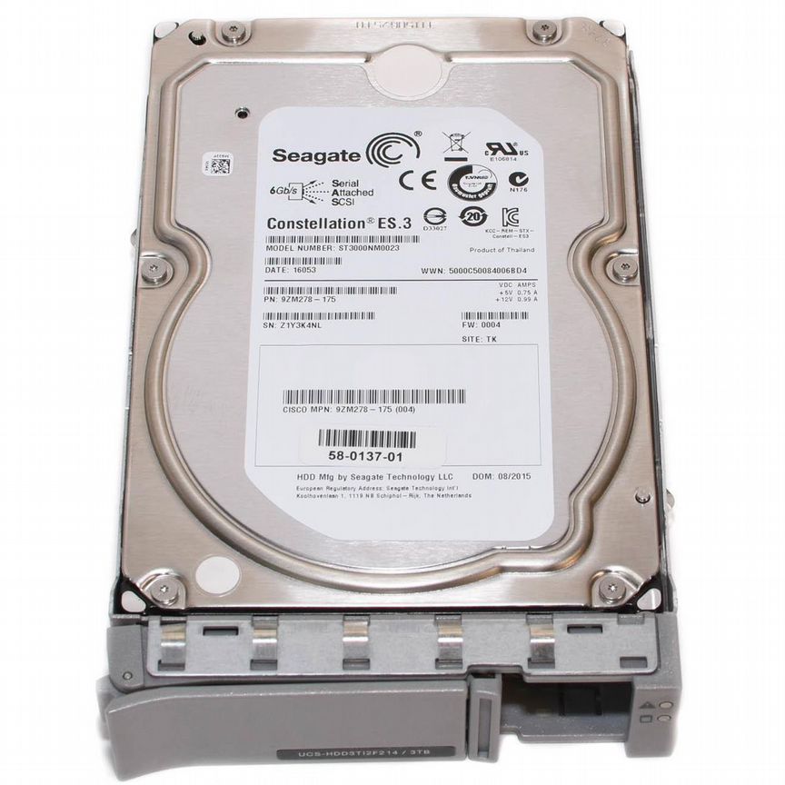 [UCS-HDD3TI2F214] Жесткий Диск Cisco 3tb Ucs-Hdd3ti2f214 Sas 3.5"