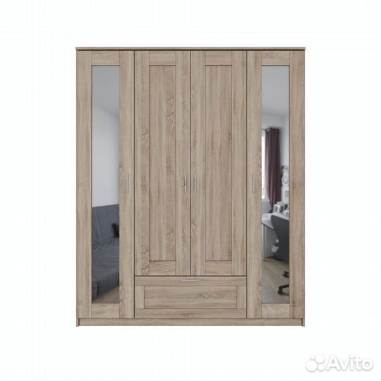 Сириус шкаф комбинированный 4 двери и 1 ящик