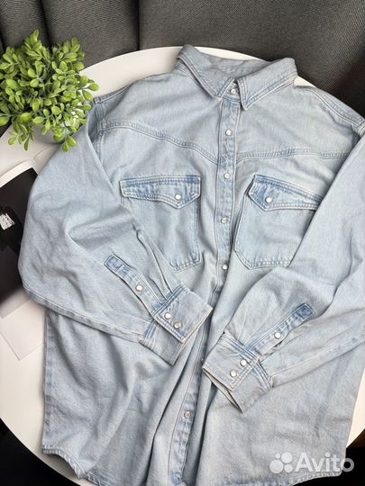 Рубашка/куртка джинсовая женская levis