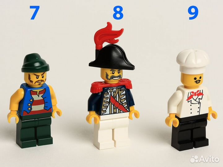 Lego минифигурки - №10 Повар (доставка)