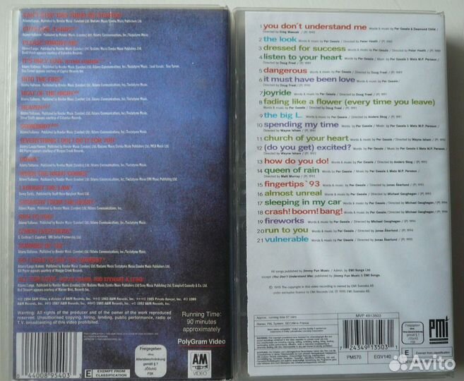 Кассеты VHS(концерты и клипы)