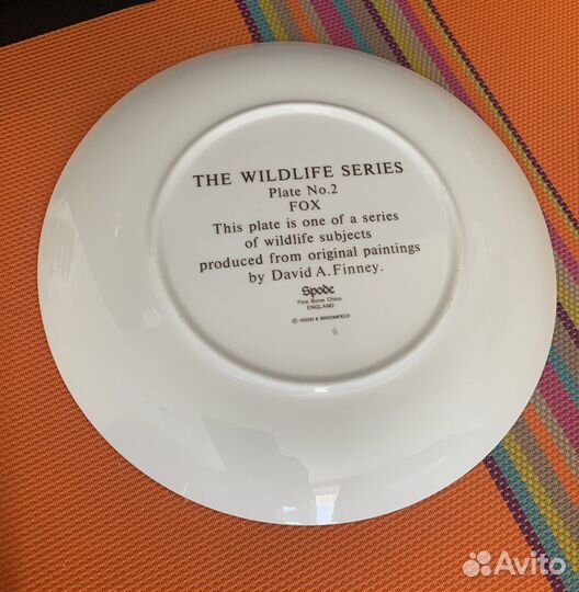 Декоративная тарелка с лисой