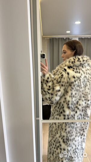 Шуба из экомеха женская