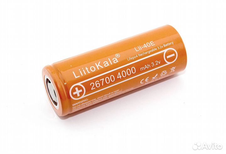 Аккумулятор 26700 Li-Ion LiitoKala Lii-40E 4000mah