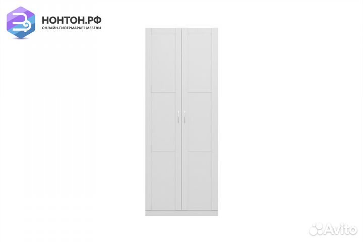 Шкаф двухстворчатый Пегас белый