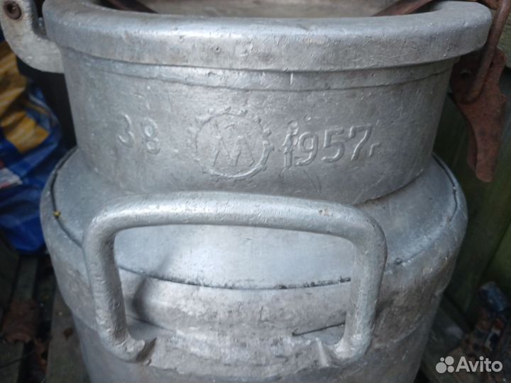 Бидон алюминиевый 40 л СССР металлист