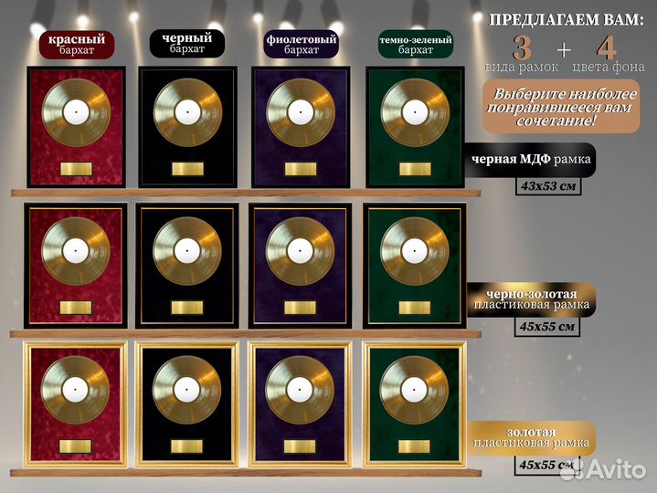 Кино Группа Крови золотой винил с автографами