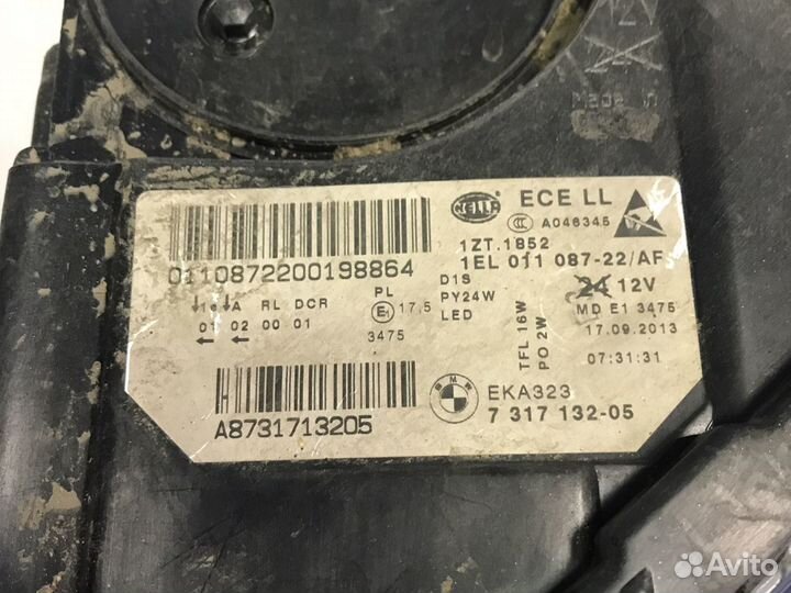 Фара левая рестайлинг BMW F10 Ф10