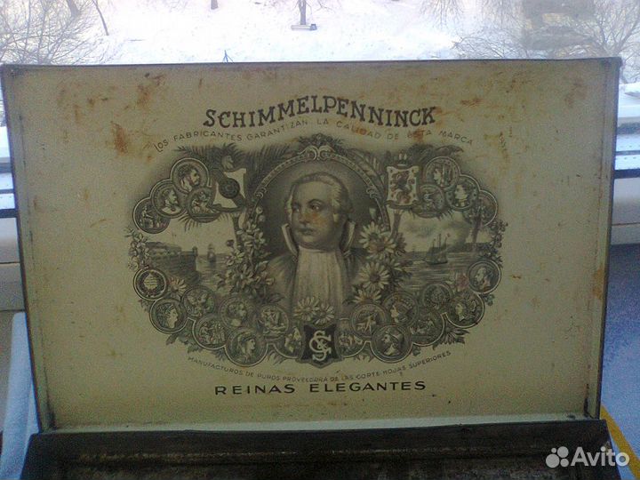 Коробка сигаретная жестянная 50годов