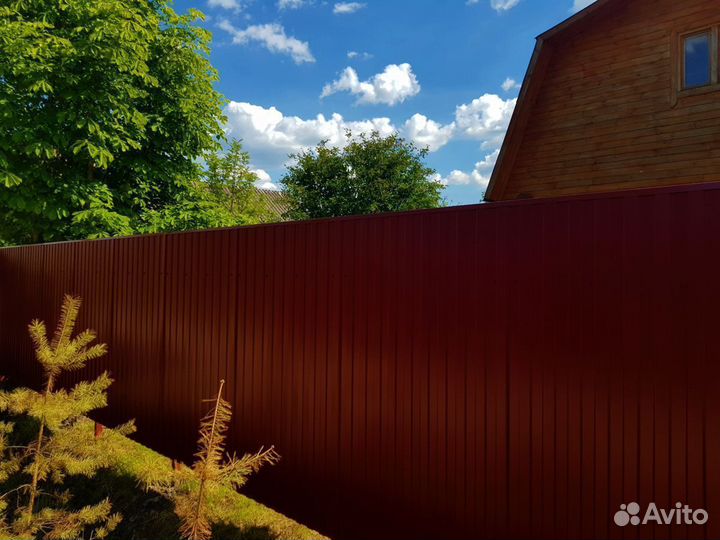 Забор из профнастила