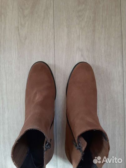 Ботильоны казаки из натуральной замши