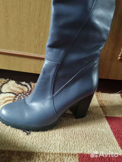 Сапоги кожаные