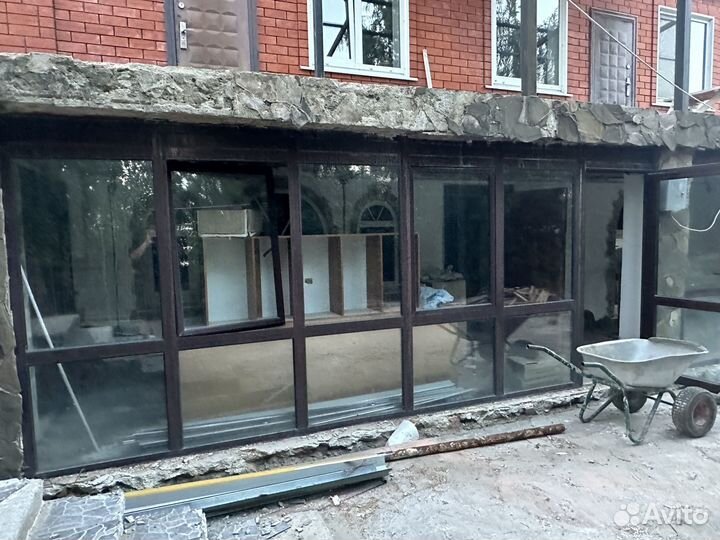 Алюминиевые окна и двери бу