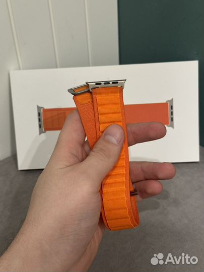 Ремешок для Apple Watch Ultra Orange Alpine Loop