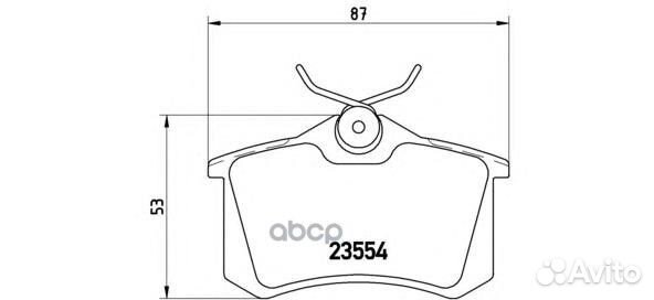 Колодки тормозные дисковые зад P85020 Brembo