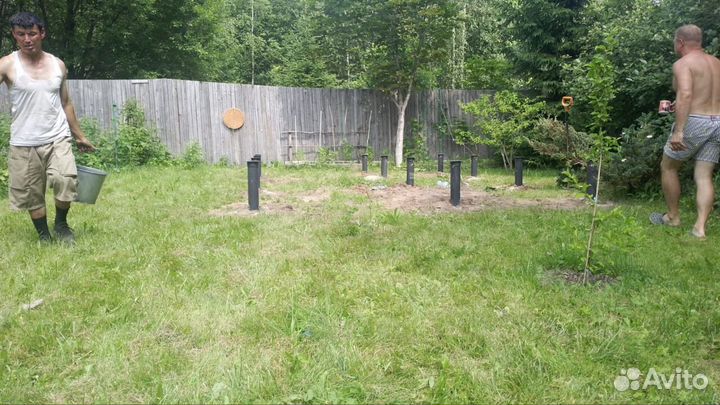 Винтовые сваи с установкой