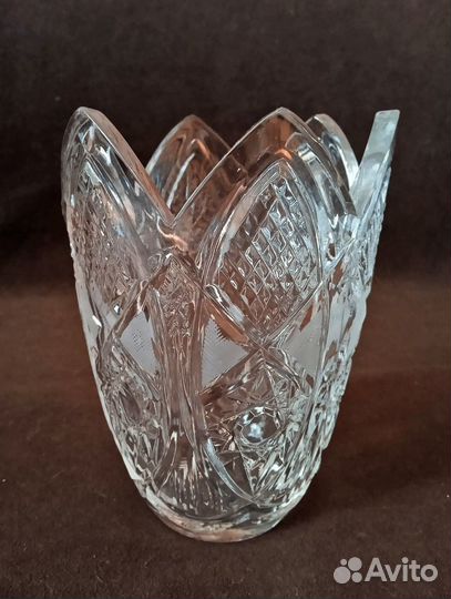 Ваза для цветов хрусталь