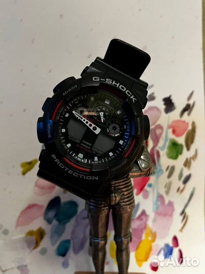 Мужские наручные часы casio G-schok GA-100-1A4ER