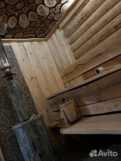 Новая Баня на дровах с бассейном