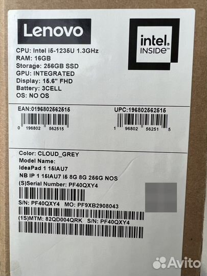 Ноутбук Lenovo IdeaPad i5 16gb