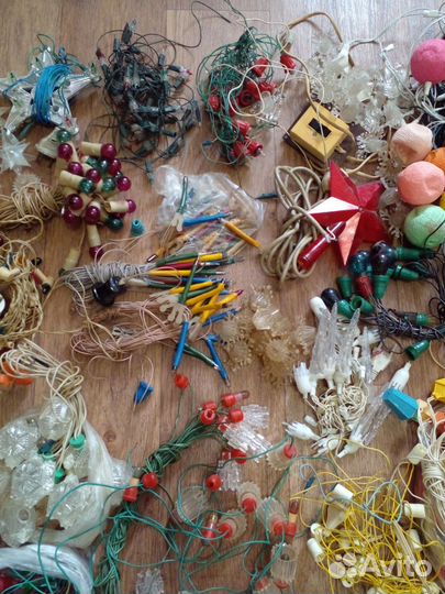 Елочные гирлянды СССР. Лот