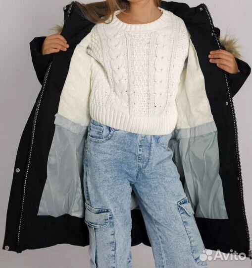 Пальто утепленное зимнее