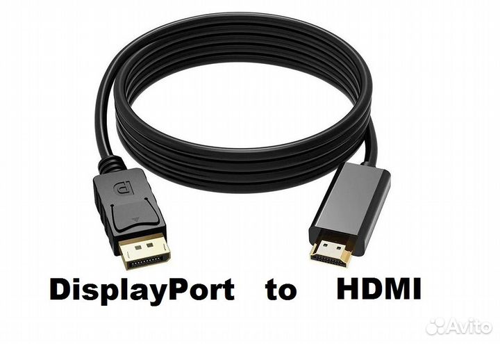 Видео кабель DIsplayport - hdmi 1080 FullHD