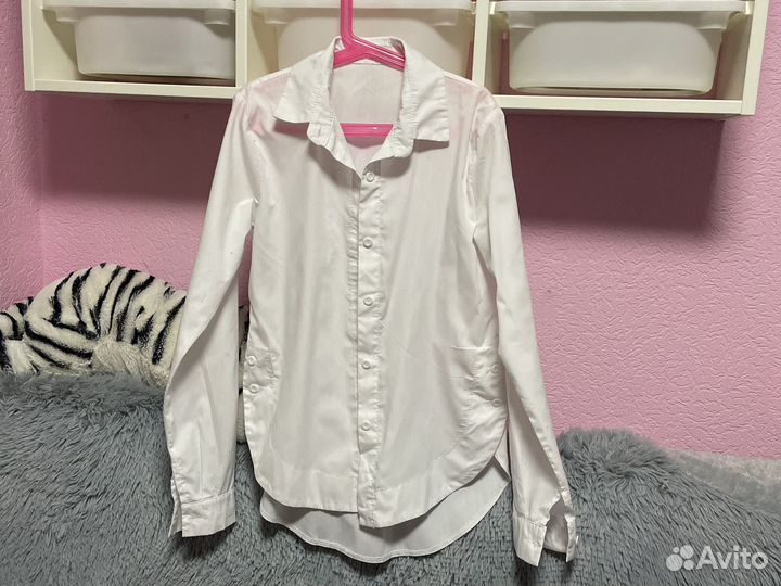 Рубашка белая школьная