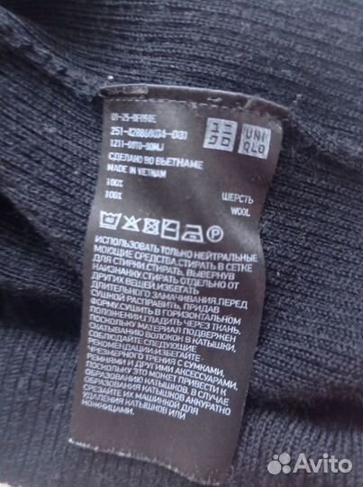 Водолазка гольф бадлон Uniqlo черная