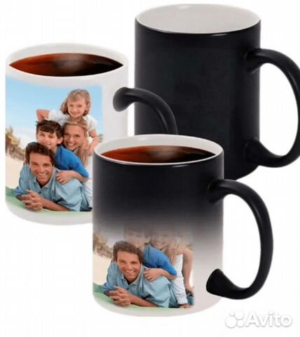 Кружка хамелеон с фото