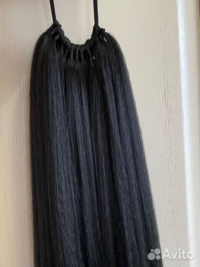 Хвост на резинке, накладной хвост, шиньон