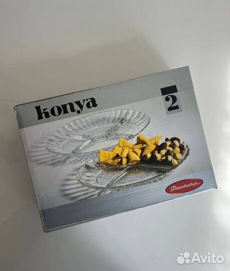 Менажница стекло 2 шт