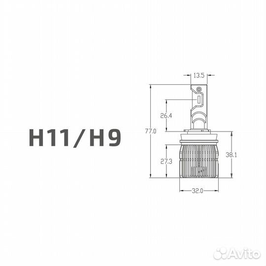 Светодиодные лампы LED MTF H11 ALL Seasons