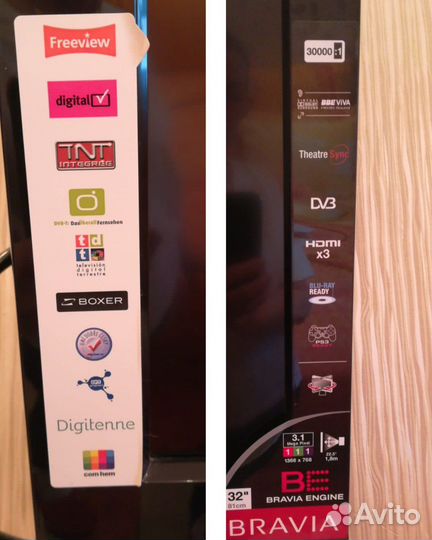 Телевизор sony bravia engine KDL-32V4000K