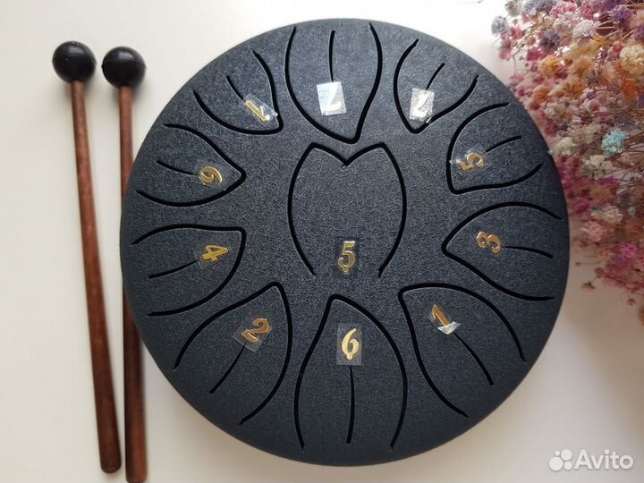 Глюкофон новый 15см 11 нот комплект разные цвета